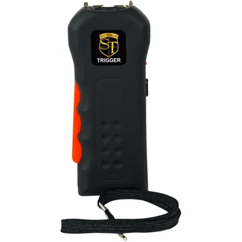 Trigger 75,000,000 Stun Gun Flashlight with Disable Pin Black  